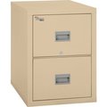Fire King Fireking Fireproof 2 Drawer Vertical File Cabinet Legal 20-13/16"Wx31-9/16"Dx27-3/4"H Parchment 2P2131-CPA